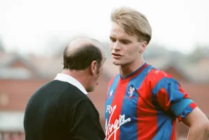 Crystal Palace v Aston Villa league match at Selhurst Park March 1990