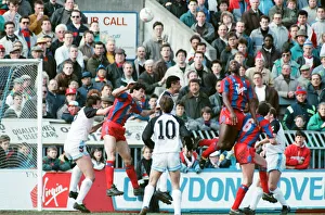 Crystal Palace v Aston Villa league match at Selhurst Park March 1990