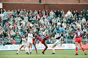 Crystal Palace v Aston Villa league match at Selhurst Park March 1990