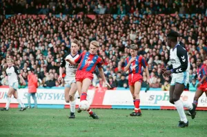 Crystal Palace v Aston Villa league match at Selhurst Park March 1990