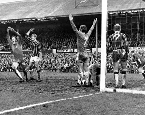 Crystal Palace v. Chelsea. Chelsea celebrate after Hutchinson scores their 4th goal