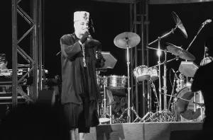 00357 Prints: Culture Club singer Boy George performing on stage during a concert