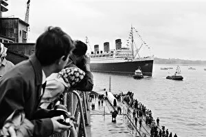00630 Collection: The Cunard White Star liner Queen Marys last Atlantic run. 27th September 1967