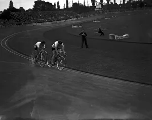 Cycling Prints: Cycling event during London Olympic Games 1948 at Herne Hill