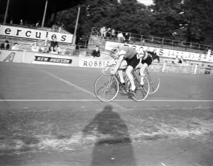 Cycling Prints: Cycling at Herne Hill, London, Saturday 23rd July 1955. National Championship, Track