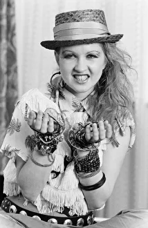 Cyndi Lauper (30) american singer songwriter pictured May 1984