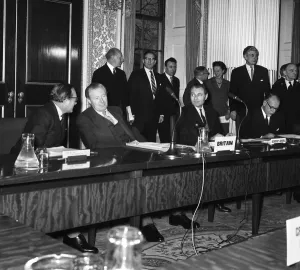 Government Prints: The Cyprus Conference held at Marlborough House in London during the ongoing Cyprus