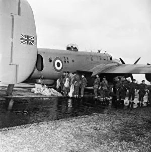 Cyprus Crisis 1956 Paratroopers of the 3rd Battalion prepare to embark on Shackleton
