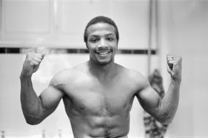 Keep Fit Prints: Cyrille Regis was flexing his muscles in readiness for West Bromwich Albion