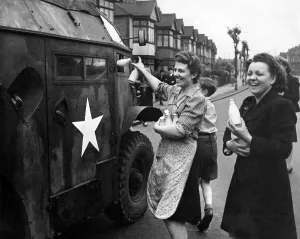 00035 Prints: Since D-day people in East Ham have been working together to provide a worthwhile send
