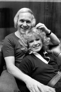 D. J. David Hamilton (33) and girlfriend Angela Downing (21). April 1975 75-1733-001