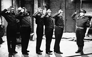 Dads Army television programme 1972 Actor Arthur Lowe (R