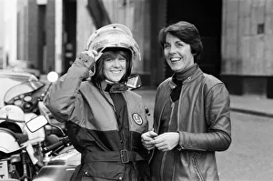 Daily Mirror Assistant Editor Anne Robinson (left) goes biking