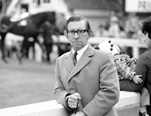 Daily Mirror horseracing pundit Bob Butchers at Kempton Park Race Course