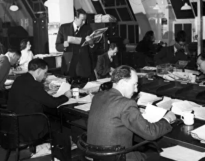 Daily Mirror Newsroom, Holborn, London, March 1957