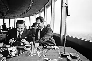 Eating Out Prints: Daily Mirror photographer Monte Fresco in the restaurant at the top of the Post Office