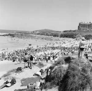 Daily Mirror Treasure Hunt, Fistral Beach, Cornwall, Tuesday 7th July 1959