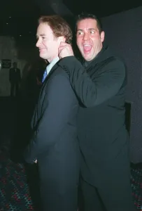 00139 Prints: Dale Winton TV Presenter January 1998 with actor Kevin Kline at the Premier of