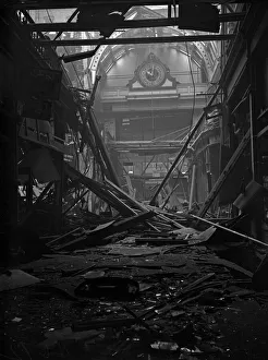 01466 Prints: Damage to The Arcade that connects Corporation Street to Temple Row