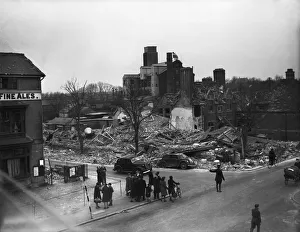 Debris Prints: Damage to Ashford, Kent following a tip and run attack by Luftwaffe fighter bombers