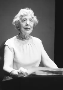 Dame Edith Evans in the role of narrator in the play Black Girl In Search of God