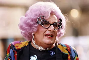 Eccentric Prints: Dame Edna Everage aka Barry Humphries visits Newcastle. 28th November 1995