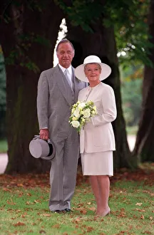 Weddings Prints: Dame Judi Dench September 1993 with co star Geoffrey Palmer