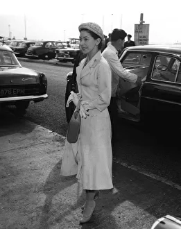 Performer Prints: Dame Margot Fonteyn 1959 at London Airport Dame Margot Fonteyn (1919-91
