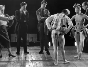 Rehearsing Prints: Dame Ninette de Valois and Kenneth MacMillan rehearsing Agon, The Royal Ballet