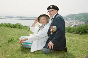 Dame Vera Lynn opens English Heritage Hellfire Corner at Dover Castle, Kent. England