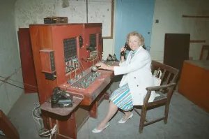 01104 Prints: Dame Vera Lynn opens English Heritage Hellfire Corner at Dover Castle, Kent. England