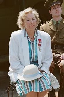 01104 Prints: Dame Vera Lynn opens English Heritage Hellfire Corner at Dover Castle, Kent. England