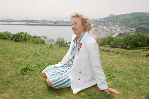 Dame Vera Lynn opens English Heritage Hellfire Corner at Dover Castle, Kent. England