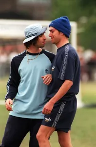 Damon Albarn and Liam Gallagher have a head to head at a charity football match