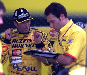 Damon Hill British Grand Prix 1999 Silverstone Practice Session discusses performance