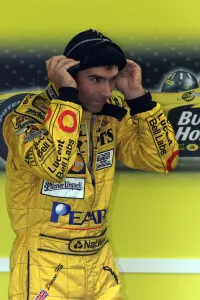 Damon Hill during first practice at Silverstone before Sundays British Grand Prix