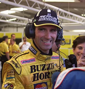 Silverstone Prints: Damon Hill interviewed British Grand Prix 1999 Silverstone Damon Hill interviewed