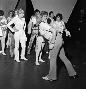 Dancer, choreographer and actress Gillian Lynne during rehearsals at Sadler