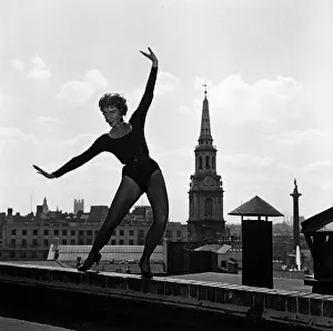 Skyline Prints: Dancer Gillian Lynne, the lead solo dancer of a new American musical Can Can which is