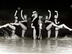 Images Dated 6th December 1986: Dancer Peter Martindale and chorus girls from the West End show Charlie Girl performing a