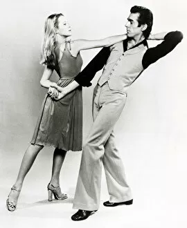 Images Dated 21st March 1978: Dancing 2 dancers demonstrate the dance the Tango Hustle from the film Saturday Night