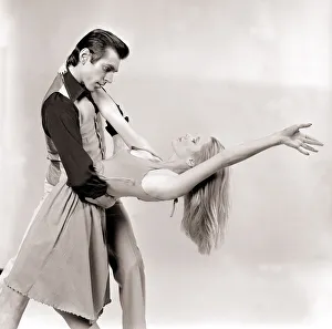 Flares Prints: Dancing Duo John and June demonstrate the dance The Tango Hustle