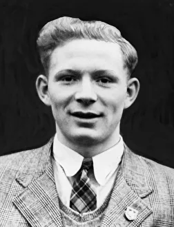 00635 Prints: Danny Canning Cardiff City goalkeeper 10th January 1948