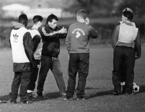 Session Prints: Dario Gradi, Crewe Alexandra Manager conducted a team training session