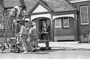 01517 Prints: Darling Buds of May filming in Folkestone 31st May 1991 Philip Franks who plays