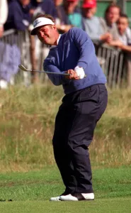 Darren Clarke at the Open Golf Championship Troon July 1997