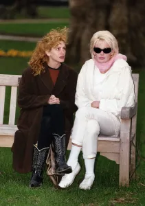Daryl Hannah American Actress With Fellow Actress Julia Roberts In A London Park Dbase