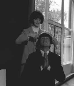 Dave Clark of the Dave Clark Five with winner of Revlon Competition Kathy Sheron from New