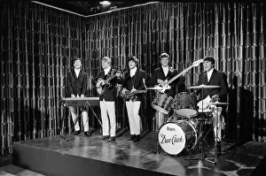 Collar Prints: The Dave Clarke Five filming at MGMs Boreham Wood studio in Hertfordshire