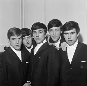 Collar Prints: The Dave Clarke Five. Left to right: Lenny Davison (guitar